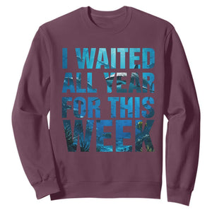 Shark Lover Week Gift Sweatshirt I Waited All Year For This Week