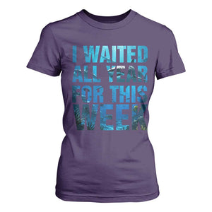 Shark Lover Week Gift T Shirt For Women I Waited All Year For This Week