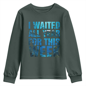 Shark Lover Week Gift Youth Sweatshirt I Waited All Year For This Week