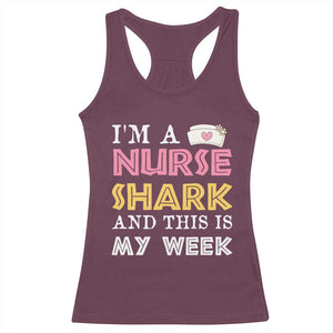 Funny Nurse Shark Gift Racerback Tank Top This Is My Week