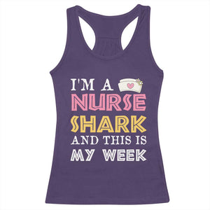 Funny Nurse Shark Gift Racerback Tank Top This Is My Week