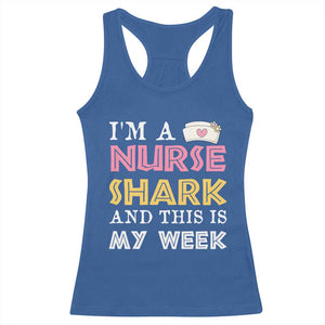 Funny Nurse Shark Gift Racerback Tank Top This Is My Week