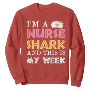 Funny Nurse Shark Gift Sweatshirt This Is My Week