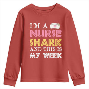 Funny Nurse Shark Gift Youth Sweatshirt This Is My Week