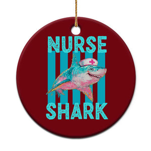 Funny Nurse Shark Ceramic Ornament Medical Worker Appreciation Gift