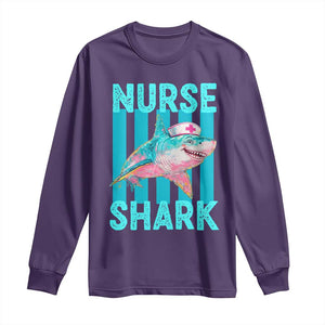 Funny Nurse Shark Long Sleeve Shirt Medical Worker Appreciation Gift