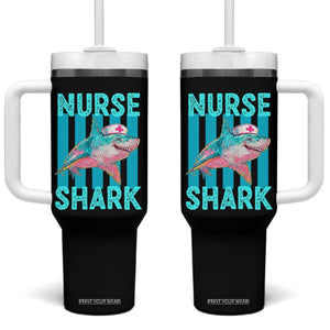 Funny Nurse Shark Tumbler With Handle Medical Worker Appreciation Gift