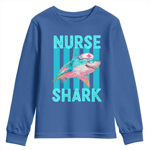 Funny Nurse Shark Youth Sweatshirt Medical Worker Appreciation Gift
