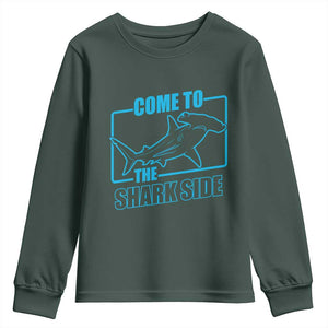 Funny Hammerhead Shark Lover Youth Sweatshirt Come To The Shark Side