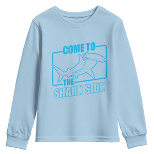 Funny Hammerhead Shark Lover Youth Sweatshirt Come To The Shark Side