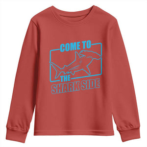 Funny Hammerhead Shark Lover Youth Sweatshirt Come To The Shark Side