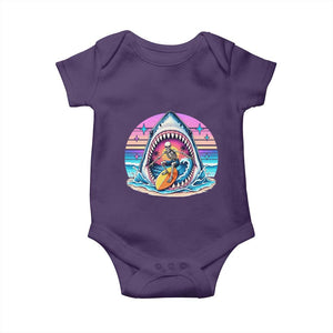Shark Skeleton Surfer Baby Onesie Hawaiian Beach Vacation Gift