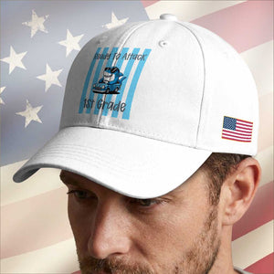Ready To Attack 1st Grade Baseball Cap Funny Shark Driving Car Back To School TS12 Print Your Wear