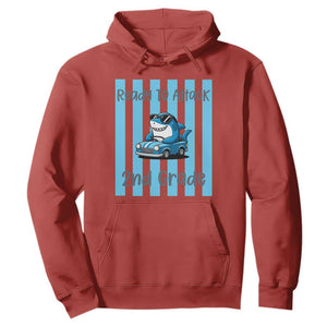 Ready To Attack 2nd Grade Hoodie Funny Shark Driving Car Back To School