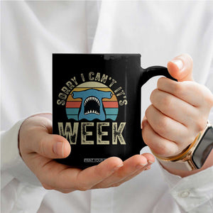 Vintage Hammerhead Shark Lover Coffee Mug Sorry I Cant Its Week