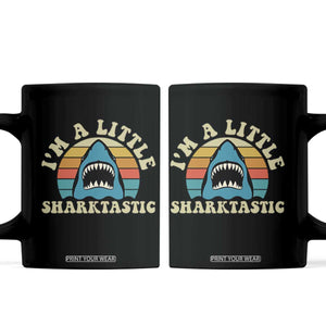 Im A Little Sharktastic Coffee Mug Vintage Shark Lover Week Gift