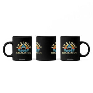 Im A Little Sharktastic Coffee Mug Vintage Shark Lover Week Gift