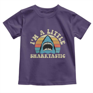Im A Little Sharktastic Toddler T Shirt Vintage Shark Lover Week Gift