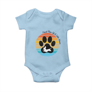 Dachshund Dog Mom Baby Onesie Proud Mom Of A Little Wiener TS12 Light Blue Print Your Wear