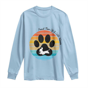 Dachshund Dog Mom Long Sleeve Shirt Proud Mom Of A Little Wiener TS12 Light Blue Print Your Wear