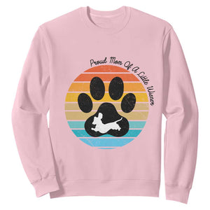 Dachshund Dog Mom Sweatshirt Proud Mom Of A Little Wiener TS12 Light Pink Print Your Wear