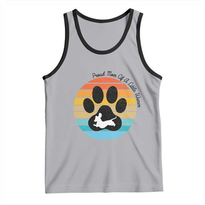 Dachshund Dog Mom Tank Top Proud Mom Of A Little Wiener TS12 Athletic Heather Black Print Your Wear