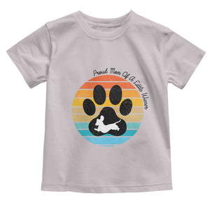 Dachshund Dog Mom Toddler T Shirt Proud Mom Of A Little Wiener TS12 Ice Gray Print Your Wear