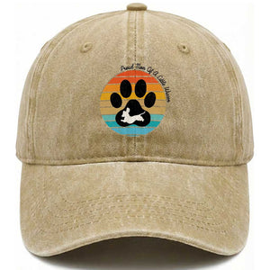 Dachshund Dog Mom Washed Cotton Baseball Cap Proud Mom Of A Little Wiener TS12 Print Your Wear