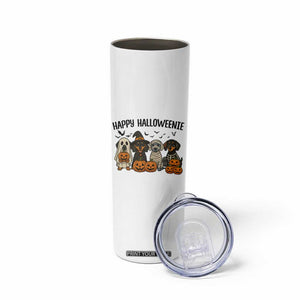 Funny Halloween Dachshund Skinny Tumbler Happy Halloweenie TS12 Print Your Wear