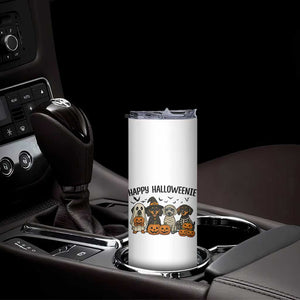 Funny Halloween Dachshund Skinny Tumbler Happy Halloweenie TS12 Print Your Wear