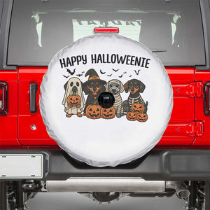 Funny Halloween Dachshund Spare Tire Cover Happy Halloweenie TS12 White Print Your Wear