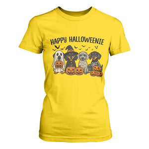 Funny Halloween Dachshund T Shirt For Women Happy Halloweenie TS12 Daisy Print Your Wear