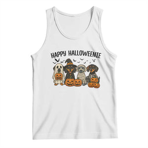 Funny Halloween Dachshund Tank Top Happy Halloweenie TS12 White Print Your Wear