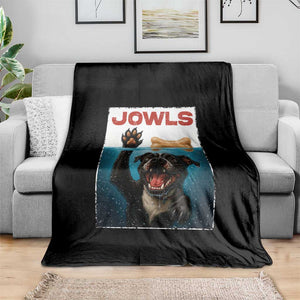 Pitbull Lover Throw Blanket Funny Jowls Horror Dog Poster TS12 Print Your Wear