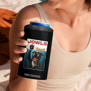 Pitbull Lover 4 in 1 Can Cooler Tumbler Funny Jowls Horror Dog Poster TS12 Print Your Wear
