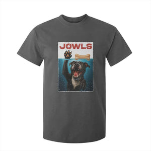 Pitbull Lover T Shirt For Kid Funny Jowls Horror Dog Poster TS12 Dark Heather Print Your Wear