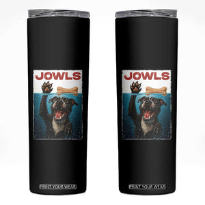 Pitbull Lover Skinny Tumbler Funny Jowls Horror Dog Poster TS12 Black Print Your Wear