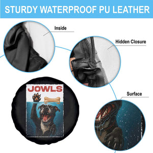 Pitbull Lover Spare Tire Cover Funny Jowls Horror Dog Poster TS12 Print Your Wear