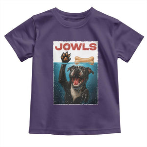 Pitbull Lover Toddler T Shirt Funny Jowls Horror Dog Poster TS12 Purple Print Your Wear