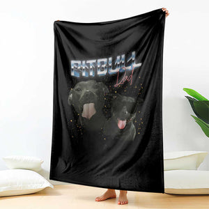 Pitbull Dad Throw Blanket Funny Gift For Pitbull Lover TS12 Print Your Wear