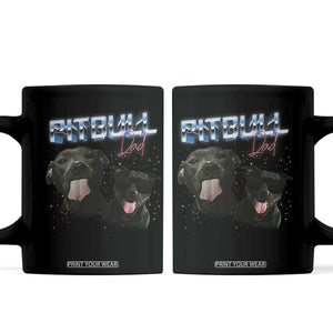 Pitbull Dad Coffee Mug Funny Gift For Pitbull Lover TS12 Black Print Your Wear