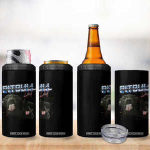 Pitbull Dad 4 in 1 Can Cooler Tumbler Funny Gift For Pitbull Lover TS12 Print Your Wear
