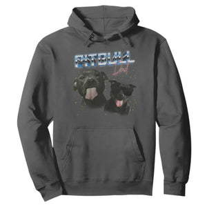 Pitbull Dad Hoodie Funny Gift For Pitbull Lover TS12 Dark Heather Print Your Wear