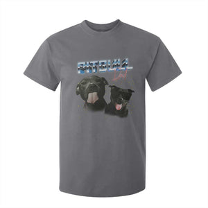 Pitbull Dad T Shirt For Kid Funny Gift For Pitbull Lover TS12 Charcoal Print Your Wear