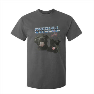 Pitbull Dad T Shirt For Kid Funny Gift For Pitbull Lover TS12 Dark Heather Print Your Wear