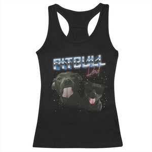 Pitbull Dad Racerback Tank Top Funny Gift For Pitbull Lover TS12 Black Print Your Wear