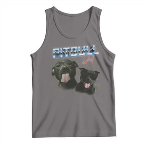 Pitbull Dad Tank Top Funny Gift For Pitbull Lover TS12 Deep Heather Print Your Wear