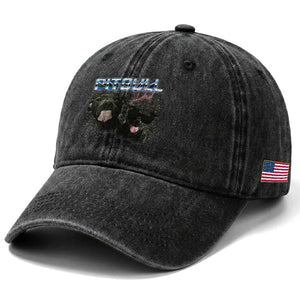 Pitbull Dad Washed Cotton Baseball Cap Funny Gift For Pitbull Lover TS12 Print Your Wear