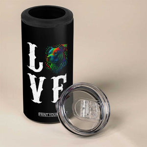 Colorful Pitbull Graphic Art For Dog Lover 4 in 1 Can Cooler Tumbler TS12 Print Your Wear