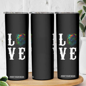 Colorful Pitbull Graphic Art For Dog Lover Skinny Tumbler TS12 Print Your Wear